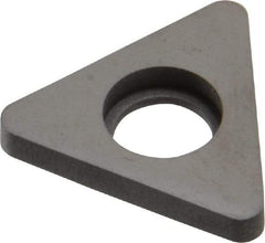 Made in USA - 1/2" Inscribed Circle, Triangle Shim for Indexables - Carbide, 1/8" Thick, STN Shim Style, Negative Rake - Americas Industrial Supply