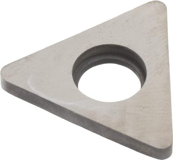 Made in USA - 5/8" Inscribed Circle, Triangle Shim for Indexables - Carbide, 1/8" Thick, STN Shim Style, Negative Rake - Americas Industrial Supply