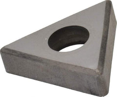 Made in USA - 1/2" Inscribed Circle, Triangle Shim for Indexables - Carbide, 3/16" Thick, TSN Shim Style, Negative Rake, Left Hand, Right Hand Cut - Americas Industrial Supply