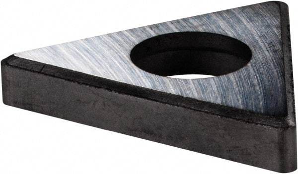 Made in USA - 3/4" Inscribed Circle, Triangle Shim for Indexables - Carbide, 3/16" Thick, TSN Shim Style, Negative Rake - Americas Industrial Supply