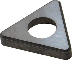 Made in USA - 3/4" Inscribed Circle, Triangle Shim for Indexables - Carbide, 3/16" Thick, TSN Shim Style, Negative Rake, Left Hand, Right Hand Cut - Americas Industrial Supply