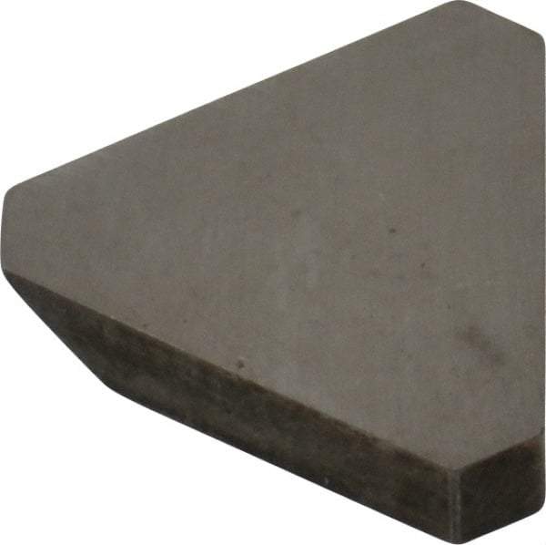Made in USA - 3/8" Inscribed Circle, Triangle, T Chipbreaker for Indexables - Left Hand, Right Hand Cut, 0.094" Thick, 0.071" Effective Width, Carbide - Americas Industrial Supply