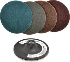 3M - 5 Piece, 5" Disc Diam, Abrasive Disc Kit - Nonwoven - Americas Industrial Supply