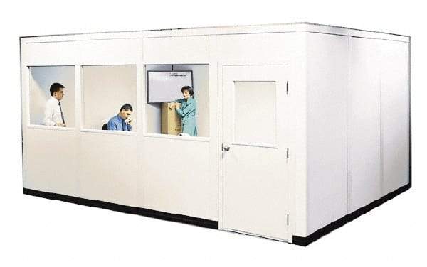 Portafab - 12' Long x 8" Wide, Fire & Sound Panel Temporary Structure - 4 Walls - Americas Industrial Supply