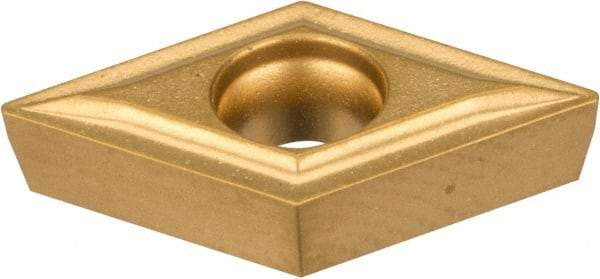 Kennametal - DCMT21.50.5 LF Grade KC850 Carbide Turning Insert - TiC/TiCN/TiN Finish, 55° Diamond, 1/4" Inscr Circle, 3/32" Thick, 0.0079" Corner Radius - Americas Industrial Supply