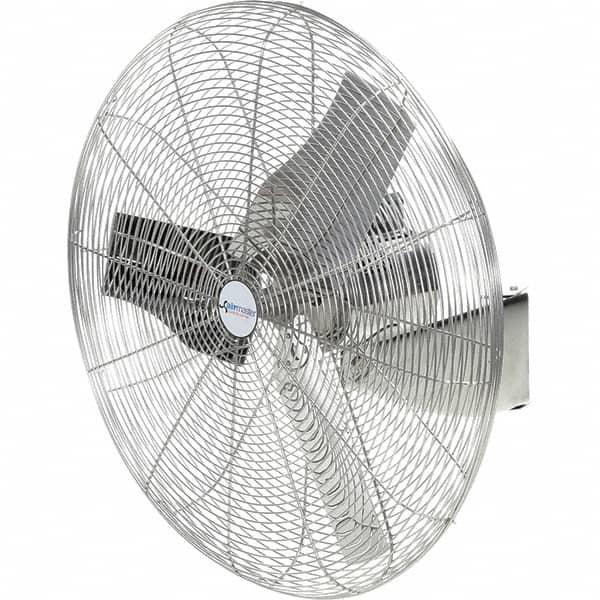 Airmaster - 30" Blade, 1/4 hp, 8,800 Max CFM, Single Phase Food Service Non-Oscillating Wall Mounting Fan - 115/230 Volts, 1 Speed - Americas Industrial Supply