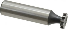 Interstate - 1/2" Diam x 3/32" Face Width, High Speed Steel, 8 Teeth, Shank Connection Woodruff Keyseat Cutter - Uncoated, 2-3/32" OAL x 1/2" Shank, Straight Teeth, ANSI 304, Old Standard 2 - Americas Industrial Supply