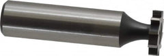 Interstate - 5/8" Diam x 1/8" Face Width, High Speed Steel, 8 Teeth, Shank Connection Woodruff Keyseat Cutter - Uncoated, 2-1/8" OAL x 1/2" Shank, Straight Teeth, ANSI 405, Old Standard 5 - Americas Industrial Supply