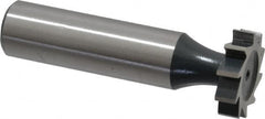Interstate - 3/4" Diam x 3/16" Face Width, High Speed Steel, 10 Teeth, Shank Connection Woodruff Keyseat Cutter - Uncoated, 2-3/16" OAL x 1/2" Shank, Straight Teeth, ANSI 606, Old Standard 9 - Americas Industrial Supply