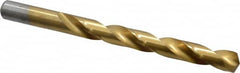 Chicago-Latrobe - 29/64" 135° High Speed Steel Jobber Drill - TiN Finish, Right Hand Cut, Spiral Flute, Straight Shank, 5-5/8" OAL, Split Point - Americas Industrial Supply