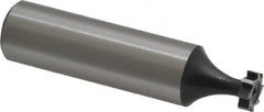 Interstate - 5/16" Diam x 3/32" Face Width, High Speed Steel, 6 Teeth, Shank Connection Woodruff Keyseat Cutter - Uncoated, 2-3/32" OAL x 1/2" Shank, Straight Teeth, ANSI 302-1/2, Old Standard 207 - Americas Industrial Supply