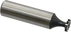 Interstate - 3/8" Diam x 1/16" Face Width, High Speed Steel, 6 Teeth, Shank Connection Woodruff Keyseat Cutter - Uncoated, 2-1/16" OAL x 1/2" Shank, Straight Teeth, ANSI 203, Old Standard 211 - Americas Industrial Supply