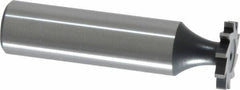 Interstate - 5/8" Diam x 3/32" Face Width, Cobalt, 8 Teeth, Shank Connection Woodruff Keyseat Cutter - Uncoated, 2-3/32" OAL x 1/2" Shank, Straight Teeth, ANSI 305, Old Standard 4 - Americas Industrial Supply
