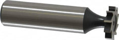 Interstate - 5/8" Diam x 1/8" Face Width, Cobalt, 8 Teeth, Shank Connection Woodruff Keyseat Cutter - Uncoated, 2-1/8" OAL x 1/2" Shank, Straight Teeth, ANSI 405, Old Standard 5 - Americas Industrial Supply