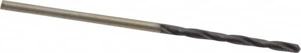 Chicago-Latrobe - 1/16" 135° High Speed Steel Jobber Drill - TiAlN Finish, Right Hand Cut, Spiral Flute, Straight Shank, 1-7/8" OAL, Split Point - Americas Industrial Supply