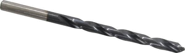 Chicago-Latrobe - 7/32" 135° High Speed Steel Jobber Drill - TiAlN Finish, Right Hand Cut, Spiral Flute, Straight Shank, 3-3/4" OAL, Split Point - Americas Industrial Supply