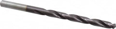 Chicago-Latrobe - 15/64" 135° High Speed Steel Jobber Drill - TiAlN Finish, Right Hand Cut, Spiral Flute, Straight Shank, 3-7/8" OAL, Split Point - Americas Industrial Supply