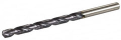 Chicago-Latrobe - Letter C 135° High Speed Steel Jobber Drill - TiAlN Finish, Right Hand Cut, Spiral Flute, Straight Shank, 4" OAL, Split Point - Americas Industrial Supply