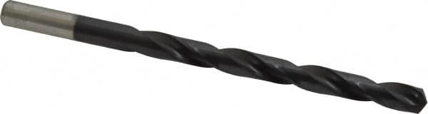 Chicago-Latrobe - Letter E (1/4) 135° High Speed Steel Jobber Drill - TiAlN Finish, Right Hand Cut, Spiral Flute, Straight Shank, 4" OAL, Split Point - Americas Industrial Supply