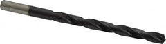 Chicago-Latrobe - Letter E (1/4) 135° High Speed Steel Jobber Drill - TiAlN Finish, Right Hand Cut, Spiral Flute, Straight Shank, 4" OAL, Split Point - Americas Industrial Supply