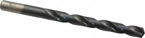 Chicago-Latrobe - 21/64" 135° High Speed Steel Jobber Drill - TiAlN Finish, Right Hand Cut, Spiral Flute, Straight Shank, 4-5/8" OAL, Split Point - Americas Industrial Supply