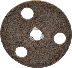 Norton - 5" Coarse Grade Aluminum Oxide Deburring Disc - 5/8-11 Threaded Center Hole, Quick Change Connection - Americas Industrial Supply