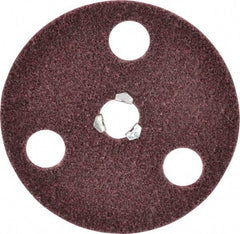 Norton - 5" Medium Grade Aluminum Oxide Deburring Disc - 5/8-11 Threaded Center Hole, Quick Change Connection - Americas Industrial Supply