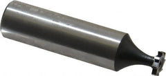 Interstate - 5/16" Diam x 1/16" Face Width, Cobalt, 8 Teeth, Shank Connection Woodruff Keyseat Cutter - Uncoated, 2-1/16" OAL x 1/2" Shank, Straight Teeth, ANSI 202-1/2, Old Standard 206 - Americas Industrial Supply