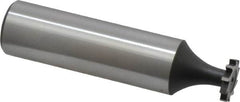 Interstate - 3/8" Diam x 1/16" Face Width, Cobalt, 6 Teeth, Shank Connection Woodruff Keyseat Cutter - Uncoated, 2-1/16" OAL x 1/2" Shank, Straight Teeth, ANSI 203, Old Standard 211 - Americas Industrial Supply