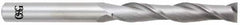OSG - 1/4", 1-1/2" LOC, 1/4" Shank Diam, 6" OAL, 2 Flute, Solid Carbide Square End Mill - Single End, Uncoated, Spiral Flute, 30° Helix, Centercutting, Right Hand Cut, Right Hand Flute, Series 482 - Americas Industrial Supply