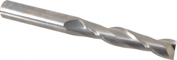 OSG - 5/8", 3" LOC, 5/8" Shank Diam, 6" OAL, 2 Flute, Solid Carbide Square End Mill - Single End, Uncoated, Spiral Flute, 30° Helix, Centercutting, Right Hand Cut, Right Hand Flute, Series 482 - Americas Industrial Supply