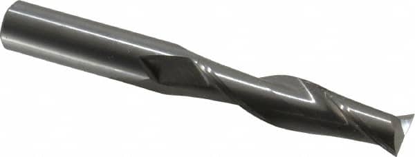 OSG - 3/4", 3" LOC, 3/4" Shank Diam, 6" OAL, 2 Flute, Solid Carbide Square End Mill - Single End, Uncoated, Spiral Flute, 30° Helix, Centercutting, Right Hand Cut, Right Hand Flute, Series 482 - Americas Industrial Supply