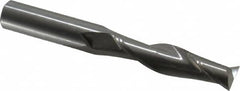 OSG - 3/4", 3" LOC, 3/4" Shank Diam, 6" OAL, 2 Flute, Solid Carbide Square End Mill - Single End, Uncoated, Spiral Flute, 30° Helix, Centercutting, Right Hand Cut, Right Hand Flute, Series 482 - Americas Industrial Supply