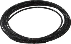 Techflex - Black/White Braided Expandable Cable Sleeve - 10' Coil Length, -103 to 257°F - Americas Industrial Supply