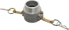 EVER-TITE Coupling Products - 2" Aluminum Cam & Groove Suction & Discharge Hose Female Coupler Male NPT Thread - Part B, 2" Thread, 250 Max psi - Americas Industrial Supply