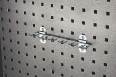 Triton - 1-13/32" Long Multi-Prong Tool/Wrench Holder Pegboard Hook - 1-1/2" Projection, Steel - Americas Industrial Supply