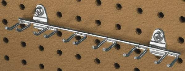 Triton - 1-13/32" Long Multi-Prong Tool/Wrench Holder Pegboard Hook - 1-1/2" Projection, Steel - Americas Industrial Supply