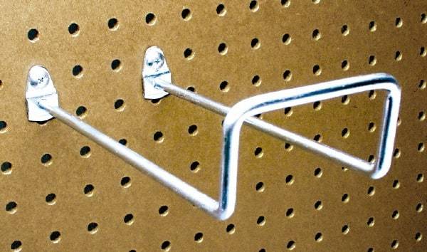 Triton - 2-3/4" ID, 1/4" Diam, 8" Long Double Closed End Loop Pegboard Hook - 8-5/8" Projection, 80° Bend, 2" Bend Length, Steel - Americas Industrial Supply