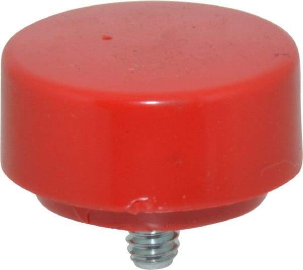 NUPLA - 1-3/8" Face Diam, Grade Medium, Red Soft Face Hammer Tip - 0.5 oz Head, Plastic - Americas Industrial Supply