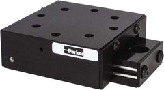 Parker - 18.2 Kg Capacity, M5 Mount Hole, 25mm Travel, Ball Bearing Slide Table - 8 Mounting Holes, 66-1/2mm Long x 66-1/2mm Wide x 25.4mm High - Americas Industrial Supply