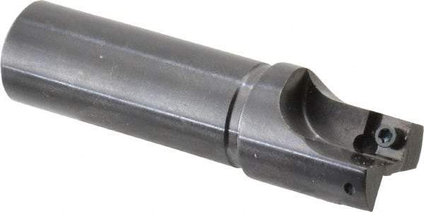 Cutting Tool Technologies - 7/8" Cut Diam, 0.28" Max Depth of Cut, 3/4" Shank Diam, 3" OAL, Indexable Square Shoulder Centercutting End Mill - SPEH 2.522 Inserts, Flatted Shank, 90° Lead Angle - Americas Industrial Supply