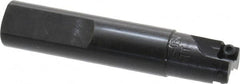 Cutting Tool Technologies - 5/8" Cut Diam, 0.22" Max Depth of Cut, 5/8" Shank Diam, 3.12" OAL, Indexable Square Shoulder End Mill - SPEH 222 Inserts, Weldon Shank, 90° Lead Angle - Americas Industrial Supply
