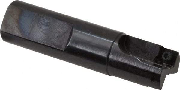 Cutting Tool Technologies - 3/4" Cut Diam, 0.28" Max Depth of Cut, 3/4" Shank Diam, 3.03" OAL, Indexable Square Shoulder End Mill - SPEH 2.522 Inserts, Weldon Shank, 90° Lead Angle - Americas Industrial Supply