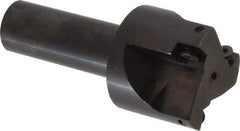 Cutting Tool Technologies - 1-1/2" Cut Diam, 0.34" Max Depth of Cut, 3/4" Shank Diam, 3.28" OAL, Indexable Square Shoulder End Mill - SPEH 332 Inserts, Weldon Shank, 90° Lead Angle - Americas Industrial Supply