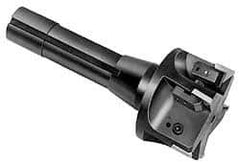 APT - 1-1/2" Cutting Diam, 1-1/2" Max Depth of Cut, Taper Shank Indexable Copy End Mill - 2 Inserts, RPG 42 Insert, EMR Toolholder - Americas Industrial Supply