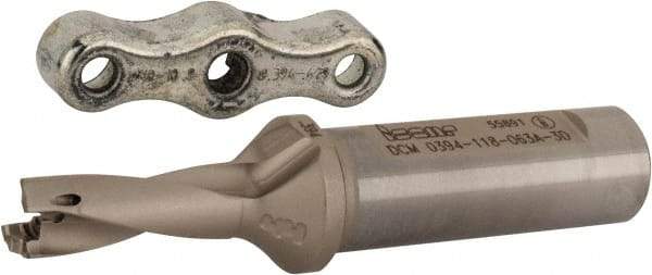 Iscar - 0.394 to 0.409" Diam, 3xD, 1.18" Max Depth, 5/8" Shank Diam, Replaceable Tip Drill - 10 Seat Size, DCM Toolholder, Series ChamDrill - Americas Industrial Supply