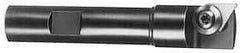 APT - 9/16" Cut Diam, 1/2" Shank Diam, 3" OAL, Indexable Square Shoulder End Mill - TPG 221, TPG 222, TPG 223 Inserts, Weldon Shank, 90° Lead Angle, Series Tri-Dex - Americas Industrial Supply