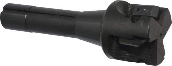 APT - 2" Cut Diam, 0.65" Max Depth of Cut, 5-7/8" OAL, Indexable Square Shoulder End Mill - TPC 32..., TPG 32., TPU 32. Inserts, R8 90° Lead Angle, Series Tri-Dex - Americas Industrial Supply