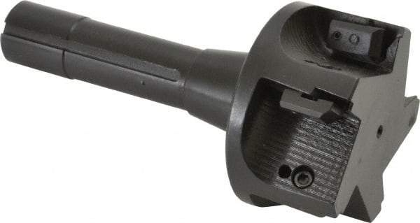 APT - 3" Cut Diam, 0.65" Max Depth of Cut, 5-7/8" OAL, Indexable Square Shoulder End Mill - TPC 32..., TPG 32., TPU 32. Inserts, R8 90° Lead Angle, Series Tri-Dex - Americas Industrial Supply