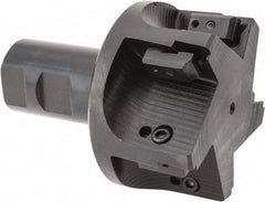 APT - 3" Cut Diam, 0.65" Max Depth of Cut, 1-1/4" Shank Diam, 3-7/8" OAL, Indexable Square Shoulder End Mill - TPC 32..., TPG 32., TPU 32. Inserts, Weldon Shank, 90° Lead Angle, Series Tri-Dex - Americas Industrial Supply